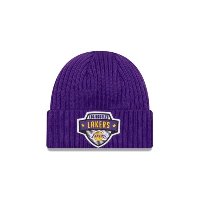 Los Angeles Lakers Gorra | New Era NBA Tip Off Edition Cuff Knit Beanie Mexico - Morados